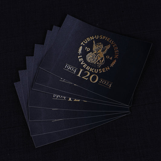 120Jahre Sticker - Schwarz (10er Pack)