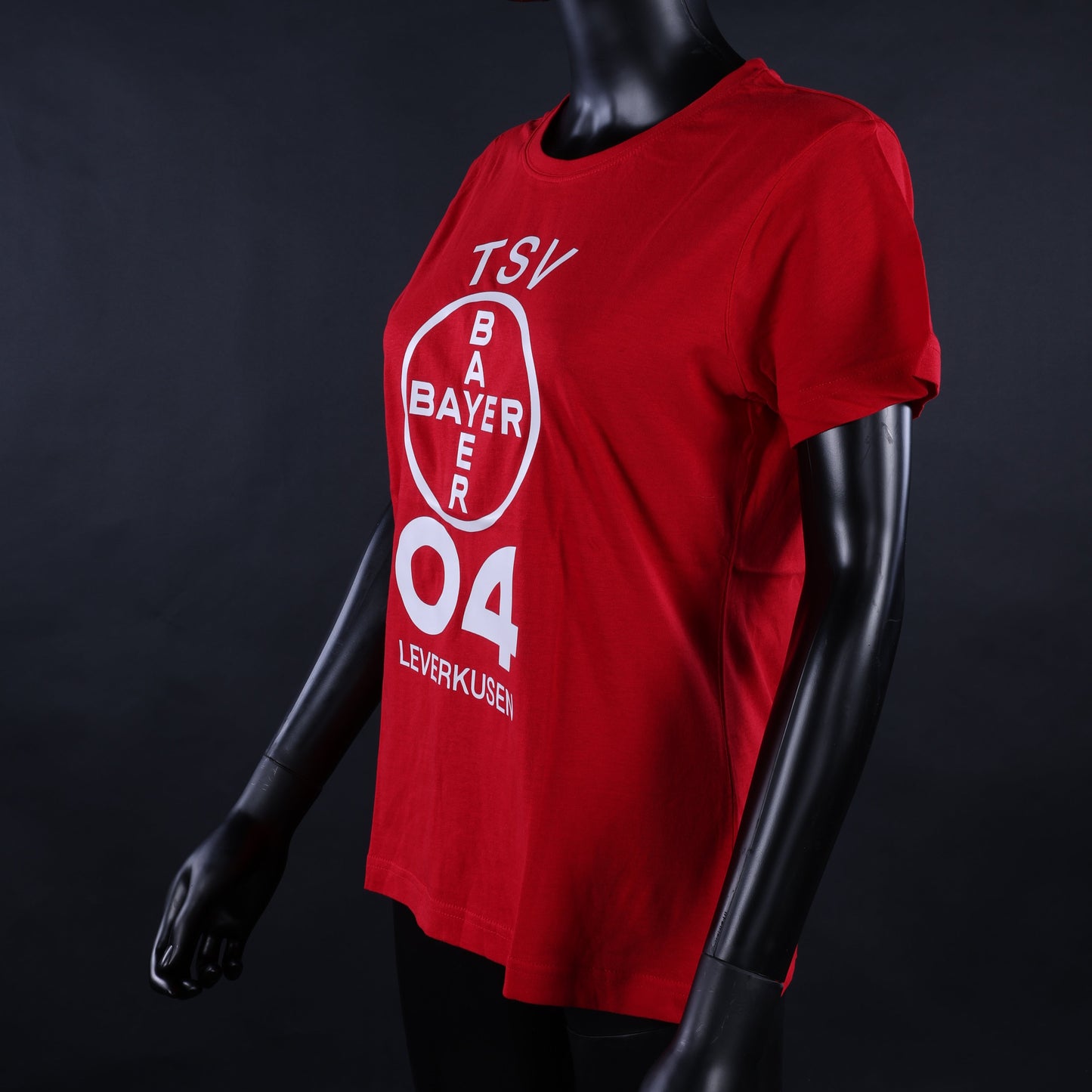 Rotes Fan-Shirt - Damen